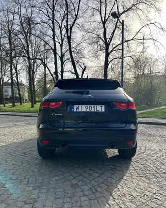 Jaguar F-Pace cena 147000 przebieg: 67000, rok produkcji 2019 z Warszawa małe 781